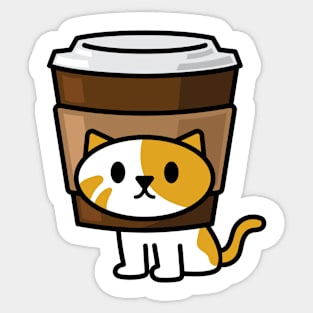 Coffee Cat Sticker